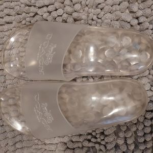 A Pair of Clear Coach Slides